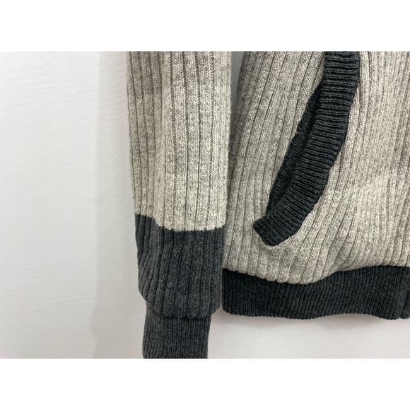 Prana Mens M Cotton Blend Full Zip Sweater Fleece Lined Pockets Jacket Cardigan - Picture 4 of 10